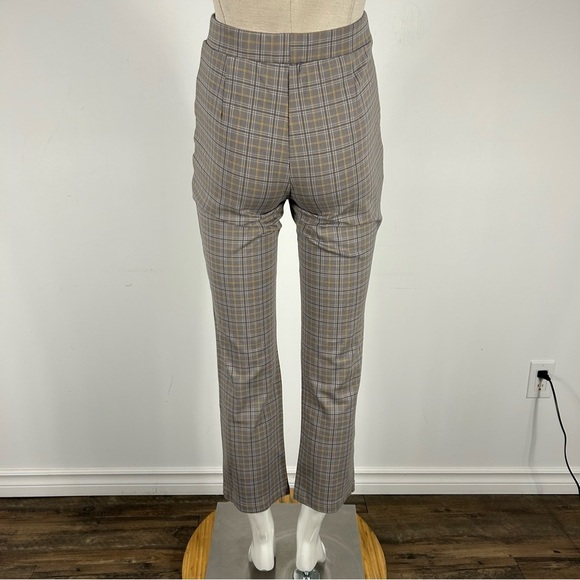 HARLOW women Gray Plaid Pants M - Picture 3 of 12